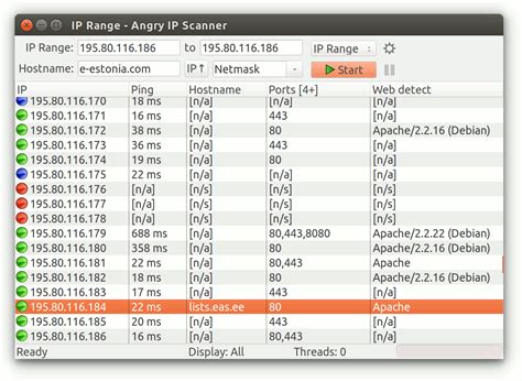 Contact information for osiekmaly.pl - Angry IP Scanner. network ip scanner Angry IP scanner is a very fast and small IP scanner. It pings each IP address to check if it`s alive, then optionally it is resolving hostname and tries to connect at specified in Options dialog box TCP port. The program uses separate threads for each scanned address to reduce scanning speed.